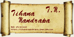 Tihana Mandrapa vizit kartica